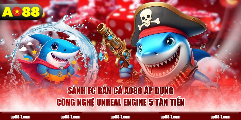 Sảnh FC bắn cá AO88 áp dụng công nghệ Unreal Engine 5 tân tiến